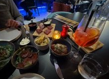 A table spread with an aperitivo